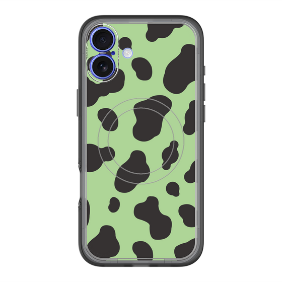 スリムプロテクションプレミアムケース with MagSafe［ Cow - Green ］