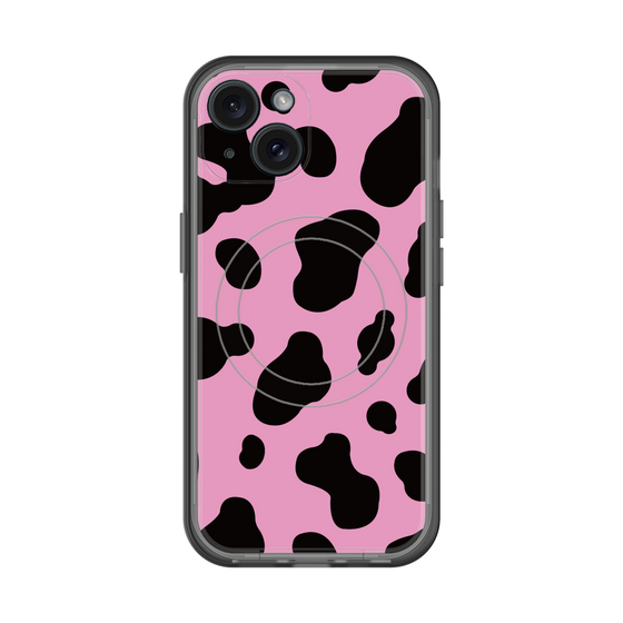 スリムプロテクションプレミアムケース with MagSafe［ Cow - Pink ］