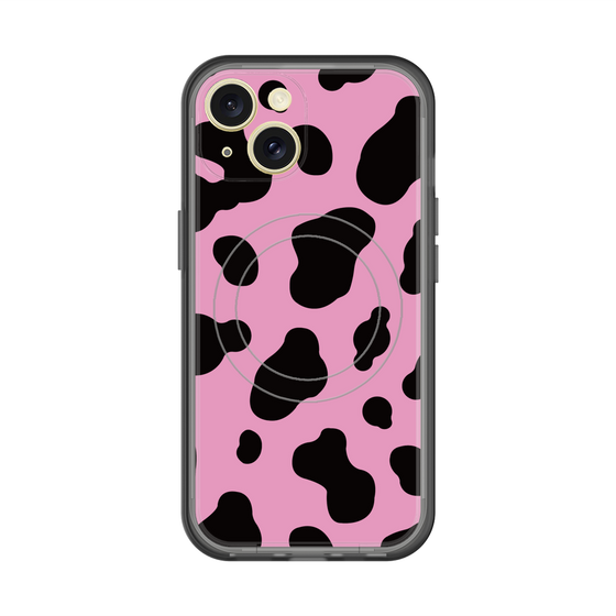 スリムプロテクションプレミアムケース with MagSafe［ Cow - Pink ］
