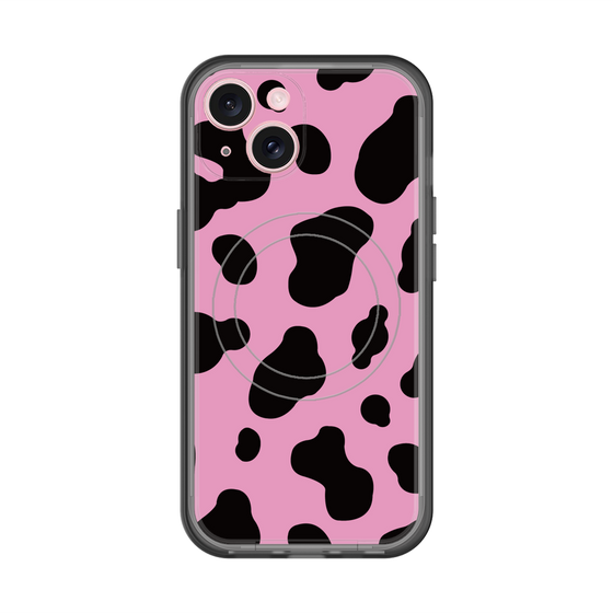 スリムプロテクションプレミアムケース with MagSafe［ Cow - Pink ］