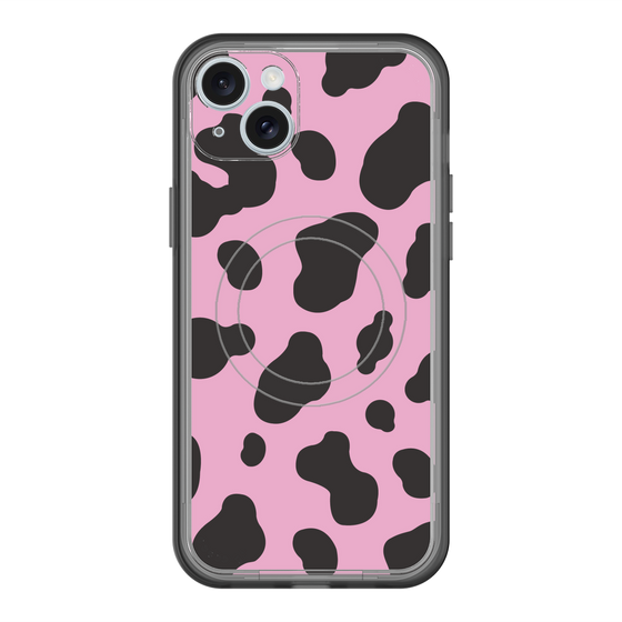スリムプロテクションプレミアムケース with MagSafe［ Cow - Pink ］