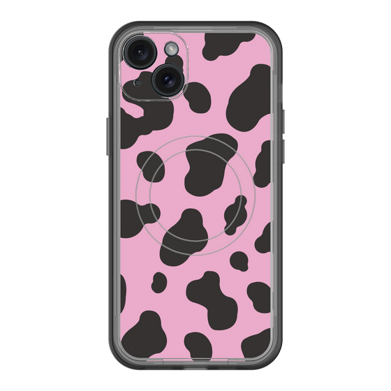 スリムプロテクションプレミアムケース with MagSafe［ Cow - Pink ］