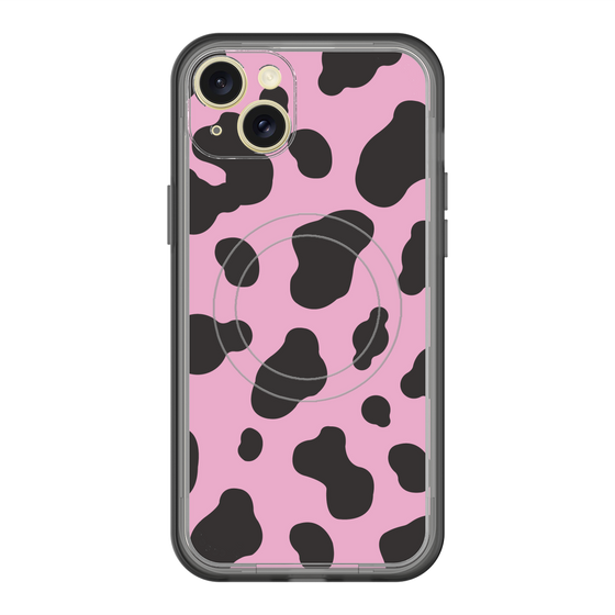 スリムプロテクションプレミアムケース with MagSafe［ Cow - Pink ］