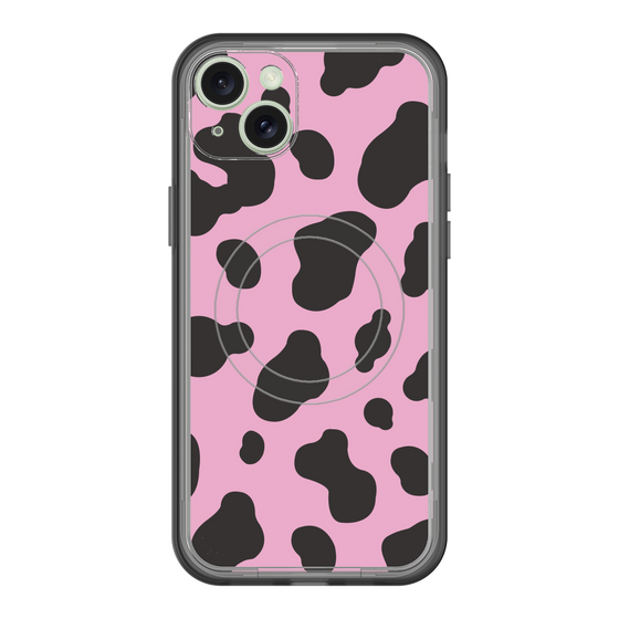 スリムプロテクションプレミアムケース with MagSafe［ Cow - Pink ］