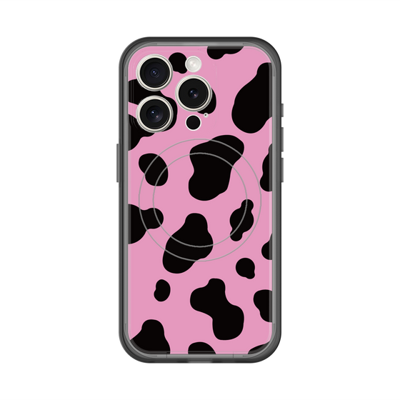スリムプロテクションプレミアムケース with MagSafe［ Cow - Pink ］