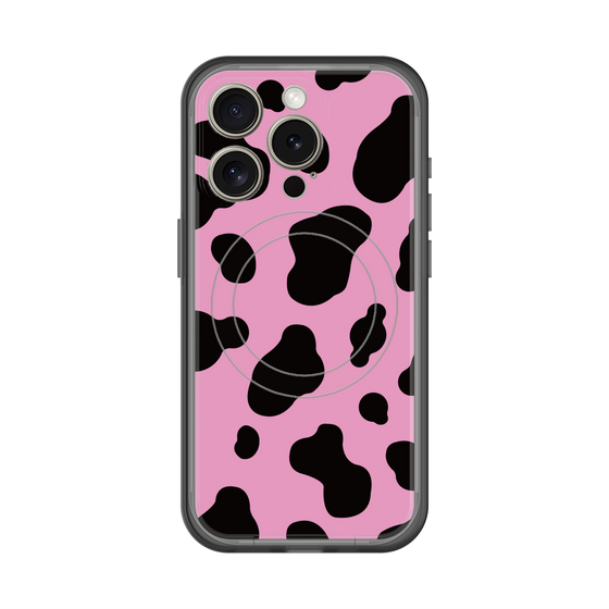 スリムプロテクションプレミアムケース with MagSafe［ Cow - Pink ］