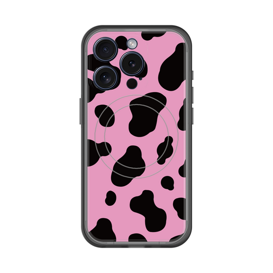 スリムプロテクションプレミアムケース with MagSafe［ Cow - Pink ］