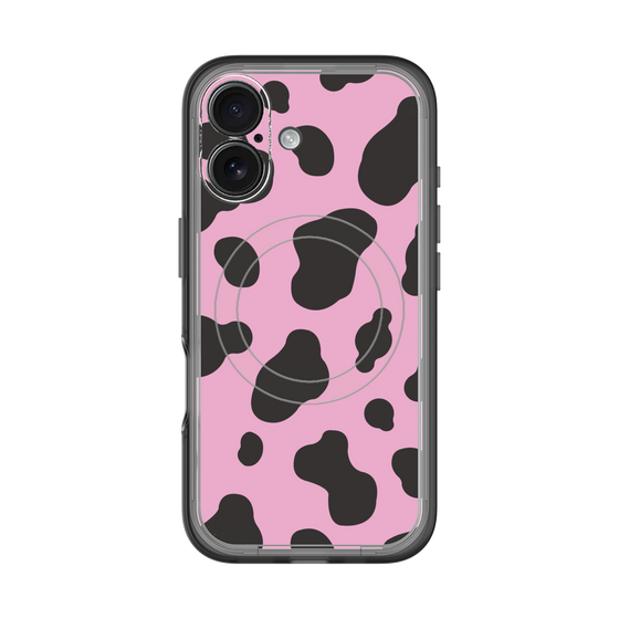 スリムプロテクションプレミアムケース with MagSafe［ Cow - Pink ］