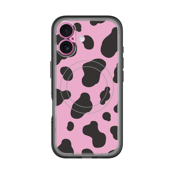 スリムプロテクションプレミアムケース with MagSafe［ Cow - Pink ］