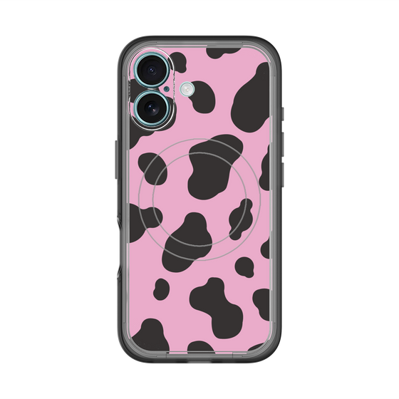 スリムプロテクションプレミアムケース with MagSafe［ Cow - Pink ］