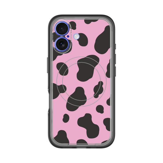 スリムプロテクションプレミアムケース with MagSafe［ Cow - Pink ］
