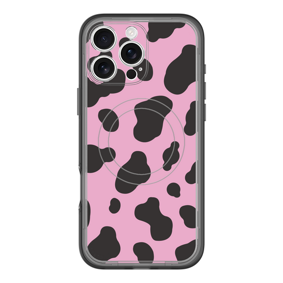 スリムプロテクションプレミアムケース with MagSafe［ Cow - Pink ］