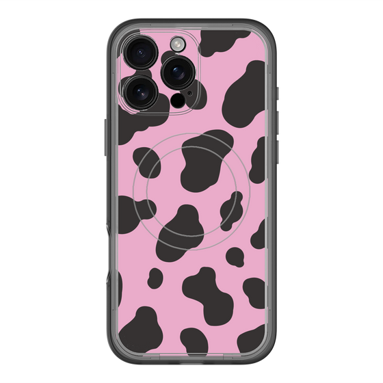 スリムプロテクションプレミアムケース with MagSafe［ Cow - Pink ］