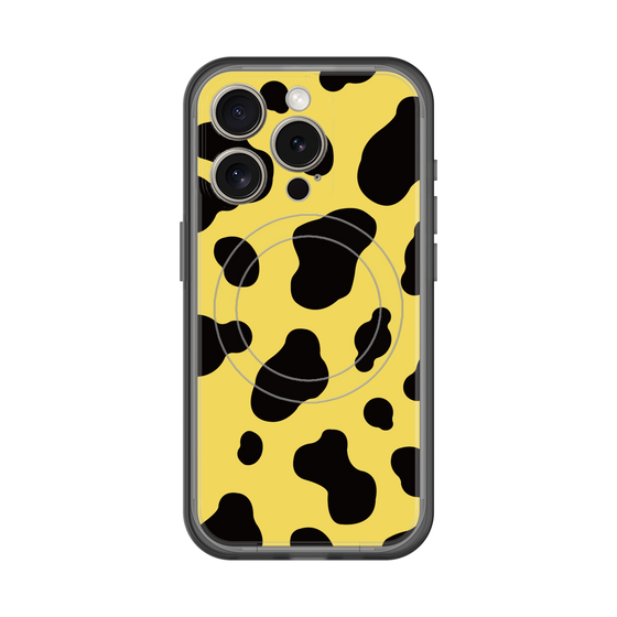 スリムプロテクションプレミアムケース with MagSafe［ Cow - Yellow ］
