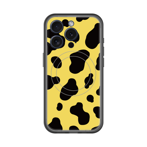 スリムプロテクションプレミアムケース with MagSafe［ Cow - Yellow ］