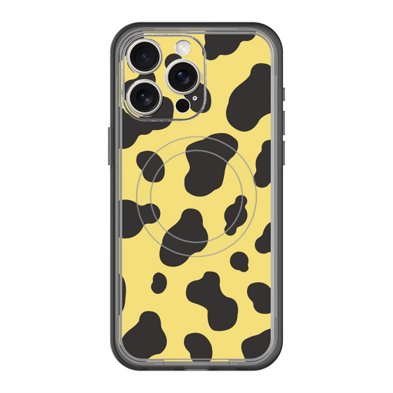 スリムプロテクションプレミアムケース with MagSafe［ Cow - Yellow ］