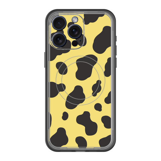 スリムプロテクションプレミアムケース with MagSafe［ Cow - Yellow ］