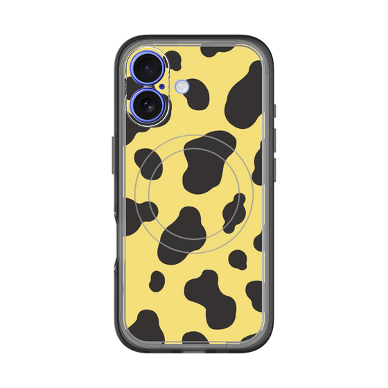 スリムプロテクションプレミアムケース with MagSafe［ Cow - Yellow ］
