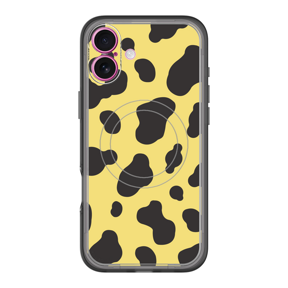 スリムプロテクションプレミアムケース with MagSafe［ Cow - Yellow ］
