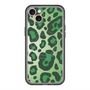 スリムプロテクションプレミアムケース with MagSafe［ Leopard - Green ］