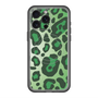 スリムプロテクションプレミアムケース with MagSafe［ Leopard - Green ］