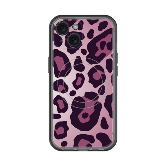 スリムプロテクションプレミアムケース with MagSafe［ Leopard - Pink ］