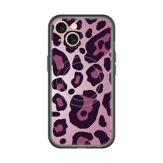 スリムプロテクションプレミアムケース with MagSafe［ Leopard - Pink ］
