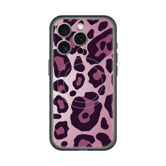 スリムプロテクションプレミアムケース with MagSafe［ Leopard - Pink ］