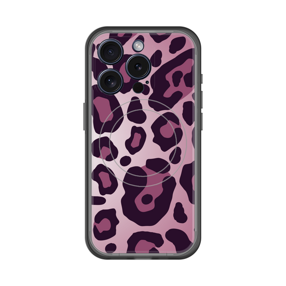 スリムプロテクションプレミアムケース with MagSafe［ Leopard - Pink ］