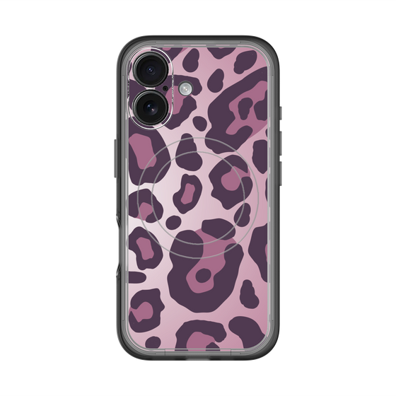 スリムプロテクションプレミアムケース with MagSafe［ Leopard - Pink ］