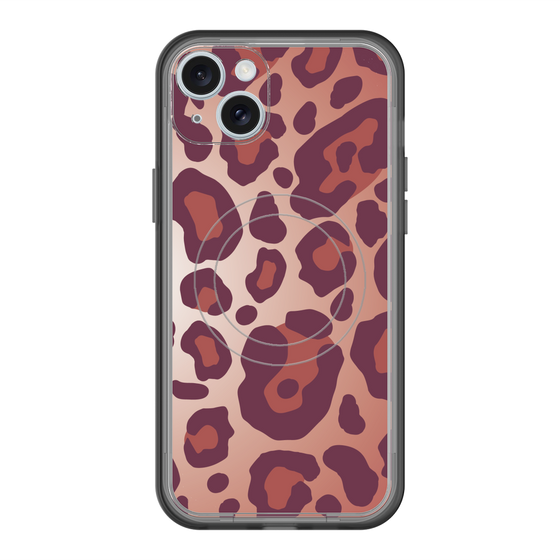 スリムプロテクションプレミアムケース with MagSafe［ Leopard - Red ］