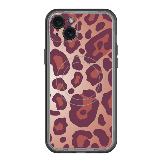 スリムプロテクションプレミアムケース with MagSafe［ Leopard - Red ］
