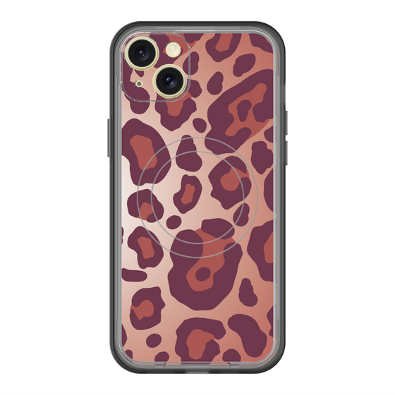 スリムプロテクションプレミアムケース with MagSafe［ Leopard - Red ］