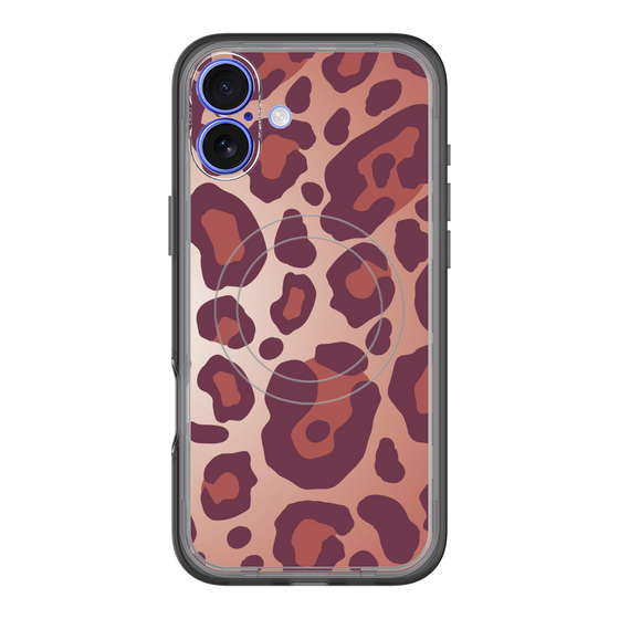 スリムプロテクションプレミアムケース with MagSafe［ Leopard - Red ］