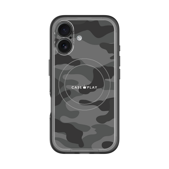 スリムプロテクションプレミアムケース with MagSafe［ Camouflage - Black ］