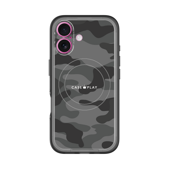 スリムプロテクションプレミアムケース with MagSafe［ Camouflage - Black ］