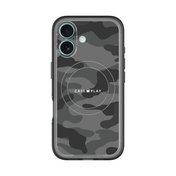 スリムプロテクションプレミアムケース with MagSafe［ Camouflage - Black ］