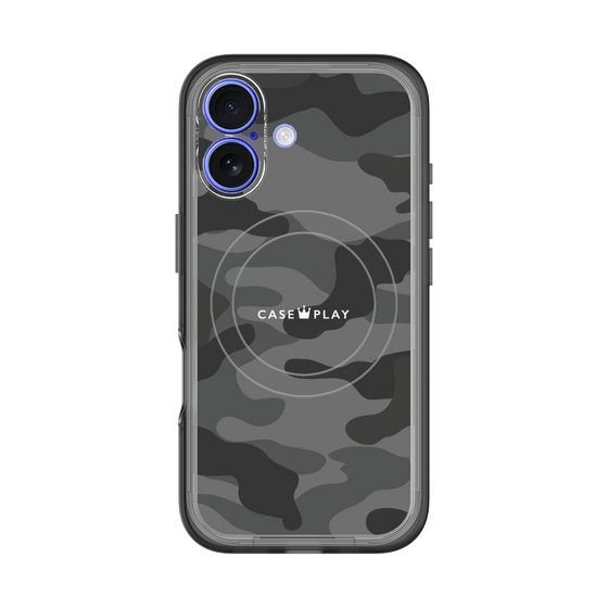 スリムプロテクションプレミアムケース with MagSafe［ Camouflage - Black ］