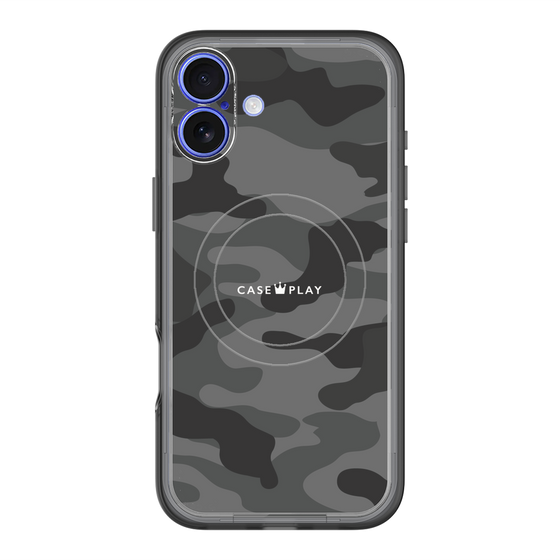 スリムプロテクションプレミアムケース with MagSafe［ Camouflage - Black ］