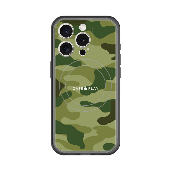 スリムプロテクションプレミアムケース with MagSafe［ Camouflage - Green ］