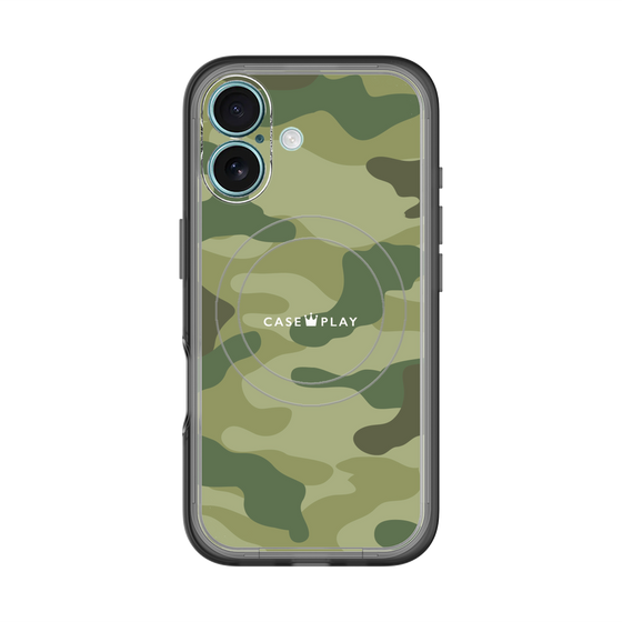 スリムプロテクションプレミアムケース with MagSafe［ Camouflage - Green ］
