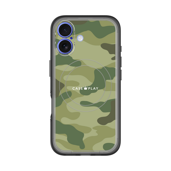 スリムプロテクションプレミアムケース with MagSafe［ Camouflage - Green ］
