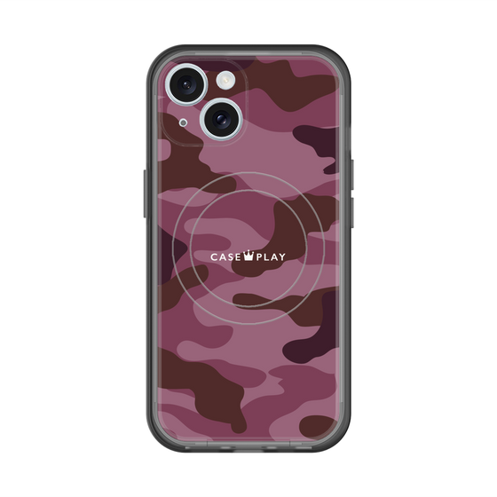 スリムプロテクションプレミアムケース with MagSafe［ Camouflage - Pink ］