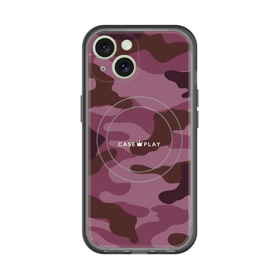 スリムプロテクションプレミアムケース with MagSafe［ Camouflage - Pink ］
