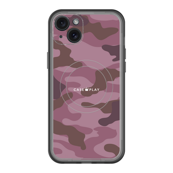 スリムプロテクションプレミアムケース with MagSafe［ Camouflage - Pink ］