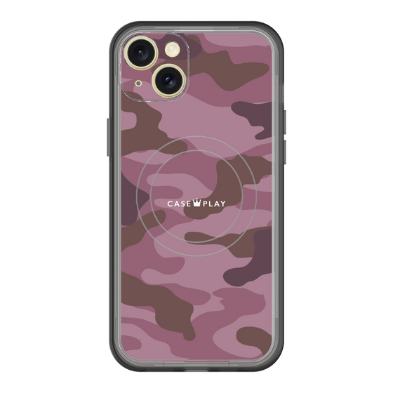 スリムプロテクションプレミアムケース with MagSafe［ Camouflage - Pink ］