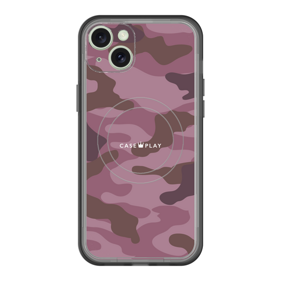 スリムプロテクションプレミアムケース with MagSafe［ Camouflage - Pink ］