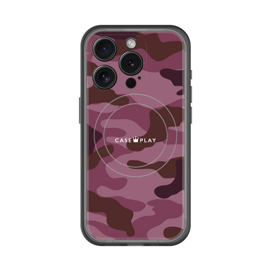 スリムプロテクションプレミアムケース with MagSafe［ Camouflage - Pink ］