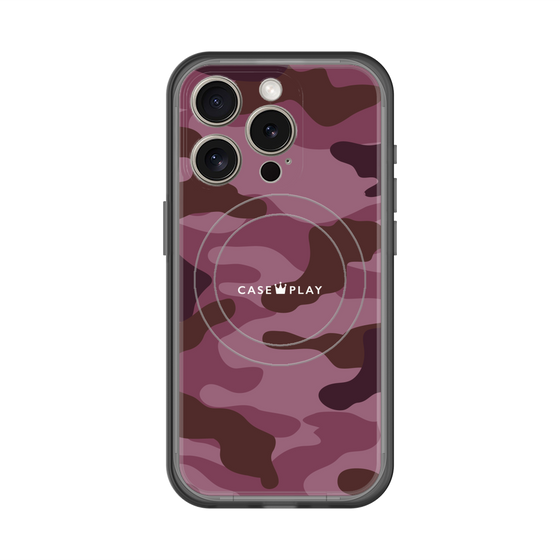 スリムプロテクションプレミアムケース with MagSafe［ Camouflage - Pink ］
