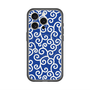 スリムプロテクションプレミアムケース with MagSafe［ 唐草模様 - Blue ］
